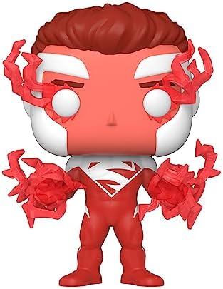 Funko POP! Heroes: DC - Superman - (Vermelho) - DC Comics - Exclusivo da Amazon - Figura de Vinil Colecionável - Ideia de Presente - Produto Oficial - Brinquedos para Crianças e Adultos - Fãs de Quadrinhos