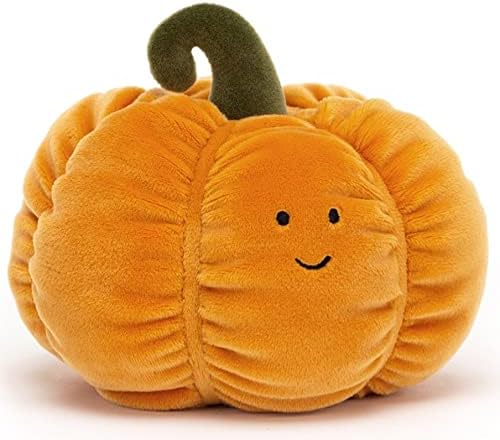 Jellycat Decoração de pelúcia colecionável Vivacious Vegetable Pumpkin