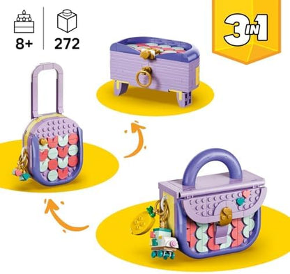 LEGO Creator Bolsa de Arte e Moda 3 em 1 com Brinquedo de Armazenamento - Kit de Modelo que se Transforma em Mala ou Caixa de Armazenamento - Decoração DIY para Quarto Infantil - Presente de Aniversário para Meninas e Meninos a partir de 8 Anos - 31391
