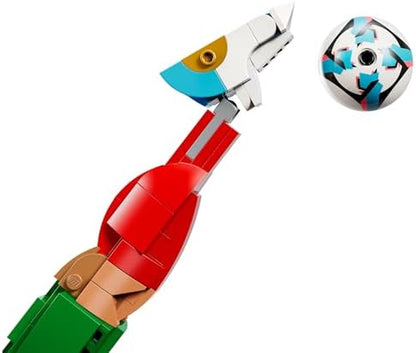 LEGO Editions Cristiano Ronaldo – Brinquedo Lenda do Futebol - Kit de Modelo 3D para Exibição - Decoração DIY para Quarto Infantil - Presente para Meninos e Meninas a partir de 12 Anos e Fãs de Esportes Adultos - 43016