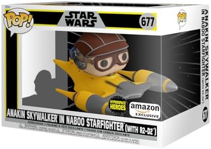 Funko POP! Ride Deluxe: SW - Anakin em N. STRFTR - Star Wars - Exclusivo da Amazon - Figura de Vinil Colecionável - Ideia de Presente - Produto Oficial - Brinquedos para Crianças e Adultos - Fãs de Filmes