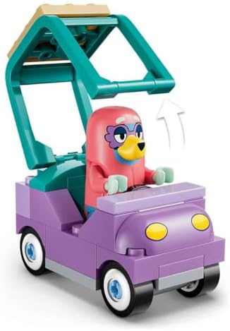 LEGO Bluey Vovós com Bingo e Bluey - Brinquedo Educativo com Carro, 2 Minifiguras e Jardim - Conjunto Montessori - Presente de Aniversário para Meninas e Meninos a partir de 4 Anos - 11216