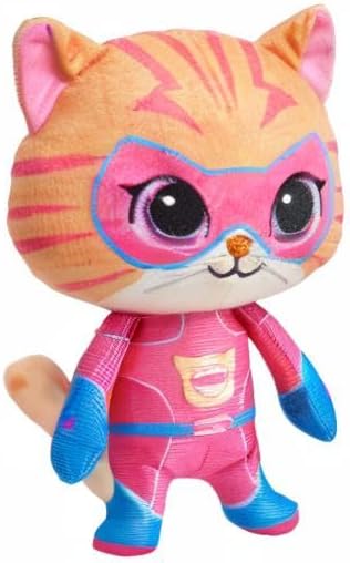 Just Play. Pelúcia pequena de 18 cm da Ginny, gatinha, da linha SuperKitties da Disney Junior, da Brinquedo infantil para crianças a partir de 2 anos.