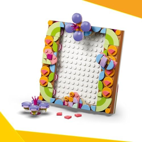 LEGO Creator 3 em 1 Brinquedo de Pintura Decorativa com Arte Floral - Kit de modelo 3D que se transforma em uma moldura ou desenho de flamingo - Decoração DIY para quarto infantil - Presente para meninas e meninos a partir de 8 anos - 31390
