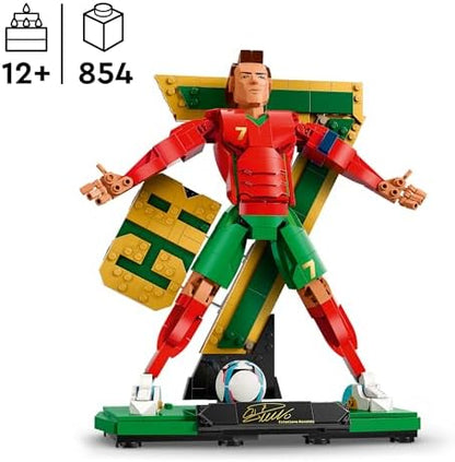 LEGO Editions Cristiano Ronaldo – Brinquedo Lenda do Futebol - Kit de Modelo 3D para Exibição - Decoração DIY para Quarto Infantil - Presente para Meninos e Meninas a partir de 12 Anos e Fãs de Esportes Adultos - 43016