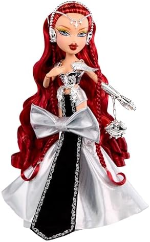 BRATZ Boneca de Coleção Bratzaversary Gaia – Boneca colecionável de 25º aniversário com roupa, acessórios, embalagem de exibição e suporte para boneca.