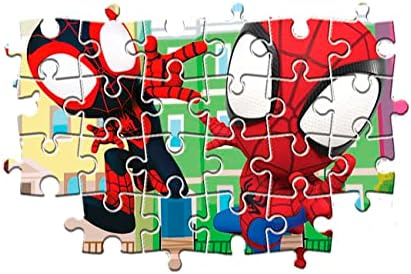 Clementoni - 26476 - Quebra-cabeça Supercolorido - Marvel Homem-Aranha e Seus Incríveis Amigos - 60 peças grandes, Quebra-cabeça para crianças a partir de 4 anos, Quebra-cabeça de desenho animado, Fabricado na Itália