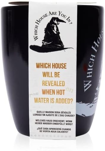 Caneca Chapéu Seletor de Harry Potter WOW! STUFF - Corvinal | O calor revela sua casa de Hogwarts WOW! STUFF escondida | Despeje sua bebida quente para ver sua casa | Caneca oficial licenciada