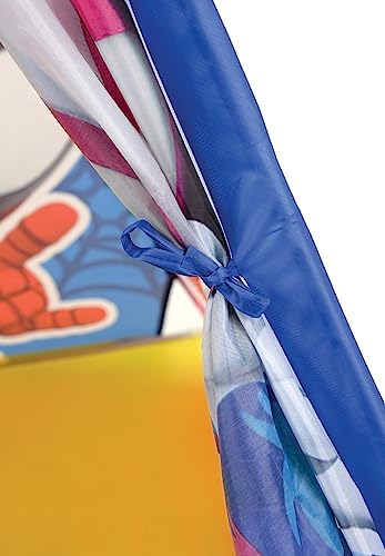 Tenda de Brincar Infantil do Homem-Aranha e Seus Incríveis Amigos - Design Oficialmente Licenciado para Brincadeiras e Aventuras Imaginativas Dentro e Fora de Casa - Para Crianças a partir de 2 Anos