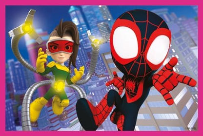 Clementoni 40661 Marvel Homem-Aranha e Seus Incríveis Amigos Quebra-cabeça de 6 peças - Cubo Infantil 2-4 Anos, Desenho Animado, Presente para Meninos/Meninas, Quebra-cabeça para Crianças, Fabricado na Itália, Multicolorido