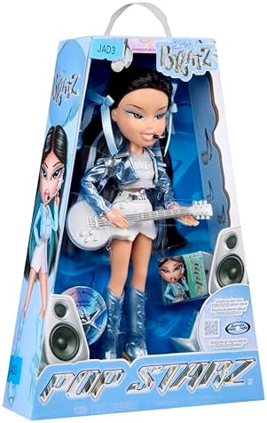 Bratz Pop Starz Jade - Boneca Fashion com Pingente Colecionável, Roupa e Acessórios Musicais