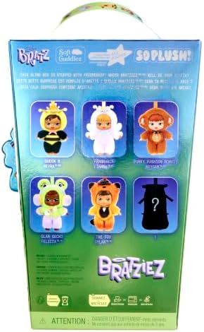 Bratz Bratziez Iconz Bestiez – Pelúcia Colecionável (6 Personagens), Rosto Rígido, Clipe com Pingente em Formato de Boca, Acessório de Mamadeira, Para Maiores de 6 Anos