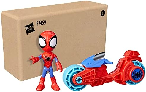 Homem-Aranha e seus amigos incríveis Marvel, Figura de ação do Homem-Aranha, Moto de brinquedo, Brinquedos para meninos e meninas a partir de 3 anos
