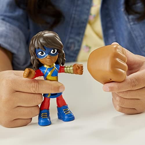 Homem-Aranha e seus Incríveis Amigos Marvel - Figura de Ação da Ms. Marvel e Moto Gigante, Brinquedo Pré-escolar para Crianças a partir de 3 Anos