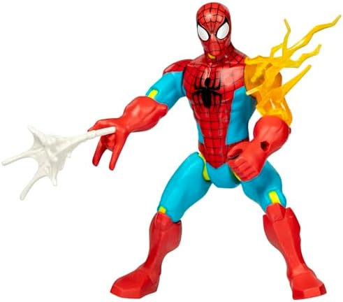 Homem-Aranha MixMashers Marvel Figura de Ação e Acessórios para Montar, Vermelho