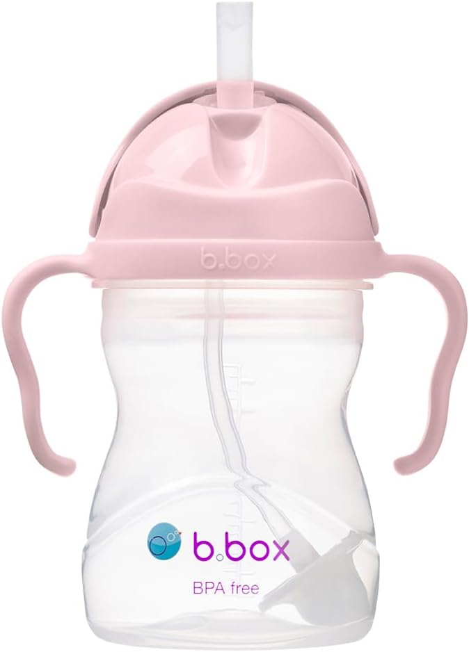 b.box Copo de Treinamento | Beba de Qualquer Ângulo | Tampa Flip-Top, Canudo Ponderado, À Prova de Vazamentos e Fácil de Segurar | Livre de BPA, Pode Ser Lavado na Lava-Louças | a partir de 6 meses | 240ml