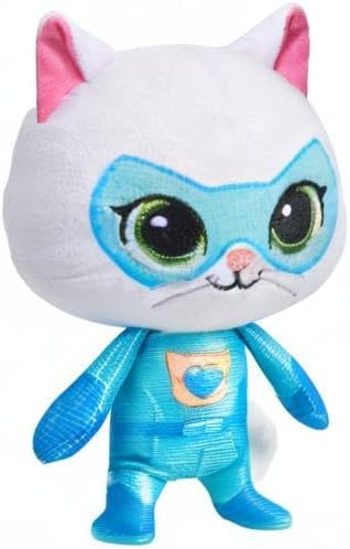 Just Play Disney Junior SuperKitties Pelúcia Pequena de 16,5 cm, Bitsy, Gatinha, Brinquedo Infantil para Crianças a partir de 2 Anos