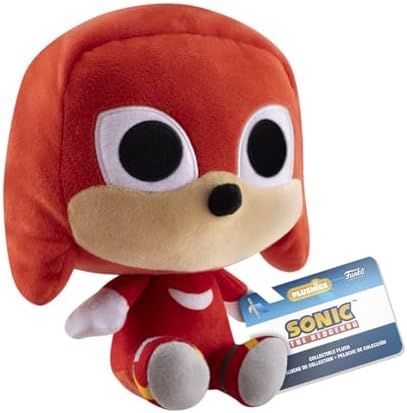 Funko Pop! Pelúcia: Sonic The Hedgehog - Knuckles the Echidna - Brinquedo de Pelúcia Colecionável - Ideia de Presente de Aniversário - Produto Oficial - Pelúcia para Crianças, Adultos e Namoradas