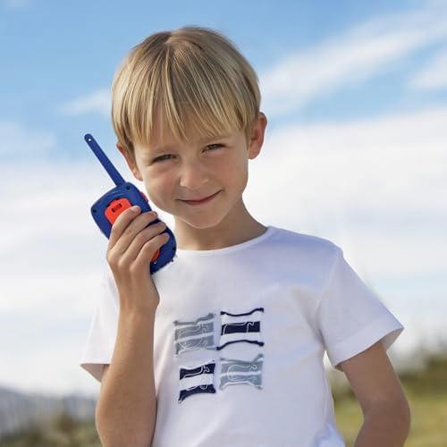LEXIBOOK, Homem-Aranha e Seus Incríveis Amigos, Walkie-Talkies 200m, Jogo de Comunicação para Crianças, 2 Canais de Comunicação, Clipe para Cinto, Funciona com Pilhas, Azul/Vermelho, TW12SP1