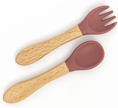 Yum Yum's Conjunto de Introdução Alimentar Baby Rosa com 10 Peças - Kit Completo para Alimentação Infantil com Prato Dividido, Tigelas com Ventosas, Talheres com Protetor Bucal, Copo com Canudo,