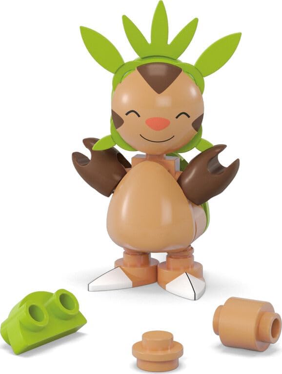 Mega Kit de Montar Pokémon Chespin, Figura de Ação Articulada (23 Peças), HWR20