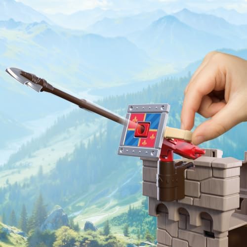 Playmobil | Cavaleiros | Grande Castelo do Leão com Ponte Levadiça, Canhões e Alçapão – Brinquedo para Crianças a partir de 4 anos | 72112