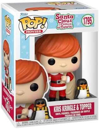 Funko Pop! & Buddy: Papai Noel Está Chegando à Cidade - Kris com Topper - Figura Colecionável de Vinil - Ideia de Presente - Produto Oficial - Brinquedos para Crianças e Adultos - Fãs do Natal