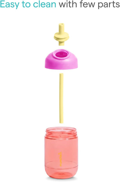 Munchkin Copo com Canudo Perfect Angle | 12m+ | 296 ml | Coral