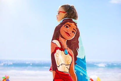 Toalha de praia oficial da Disney Store, estampa do Mickey Mouse em todas as cores, algodão macio, secagem rápida, ideal para piscina e banho infantil, 150 cm de altura x 74 cm de largura.