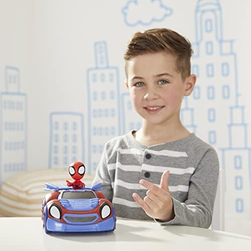 Homem-Aranha e seus amigos incríveis - Figura de ação Marvel Change 'N Go Web-Crawler e Homem-Aranha, veículo 2 em 1, figura de 10 cm, para crianças a partir de 3 anos