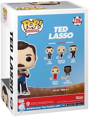 Funko POP! TV: Ted Lasso com Xícara de Chá - Exclusivo da Amazon - Figura Colecionável de Vinil - Ideia de Presente - Produto Oficial - Brinquedos para Crianças e Adultos - Fãs de Séries - Figura para Colecionadores e Exibição