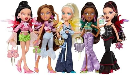 Bratz Fashion Pixiez Jade - Boneca colecionável de fantasia com roupas e acessórios de verdade, asas que se transformam em anel, rosa