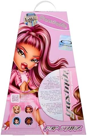 Bratz Pop Starz Yasmin - Boneca Fashion com Pingente Colecionável, Roupa e Acessórios Musicais