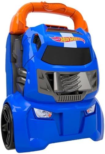 Hot Wheels Estojo Lançador | Armazena até 20 carrinhos | 2 em 1: estojo de armazenamento e lançador que se conecta a outros conjuntos | Para crianças a partir de 3 anos | (Carrinhos não incluídos)