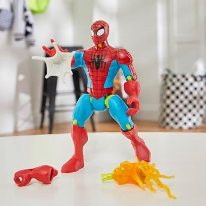 Homem-Aranha MixMashers Marvel Figura de Ação e Acessórios para Montar, Vermelho