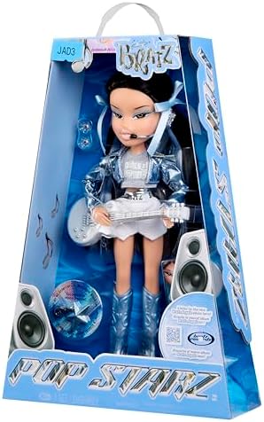 Bratz Pop Starz Jade - Boneca Fashion com Pingente Colecionável, Roupa e Acessórios Musicais
