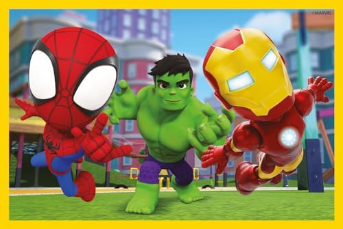 Clementoni 40661 Marvel Homem-Aranha e Seus Incríveis Amigos Quebra-cabeça de 6 peças - Cubo Infantil 2-4 Anos, Desenho Animado, Presente para Meninos/Meninas, Quebra-cabeça para Crianças, Fabricado na Itália, Multicolorido