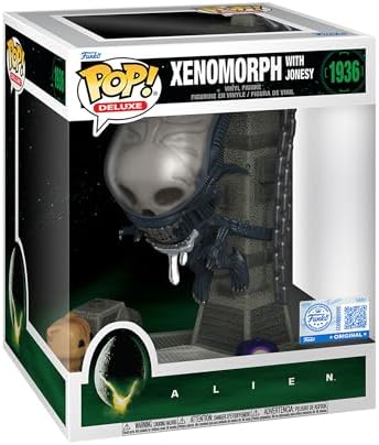 Funko Pop! Deluxe: Alien - Xenomorfo com Jonesy - Figura de Vinil Colecionável - Ideia de Presente - Produto Oficial - Brinquedos para Crianças e Adultos - Fãs de Terror - Figura para Colecionadores