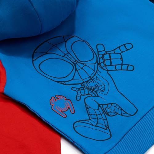 Moletom com Capuz Marvel Homem-Aranha e Seus Incríveis Amigos para Meninos – Moletom com Capuz Aranha Fantasma – 100% Algodão – Tamanhos de 2 a 8 Anos para Jovens Fãs de Super-Heróis