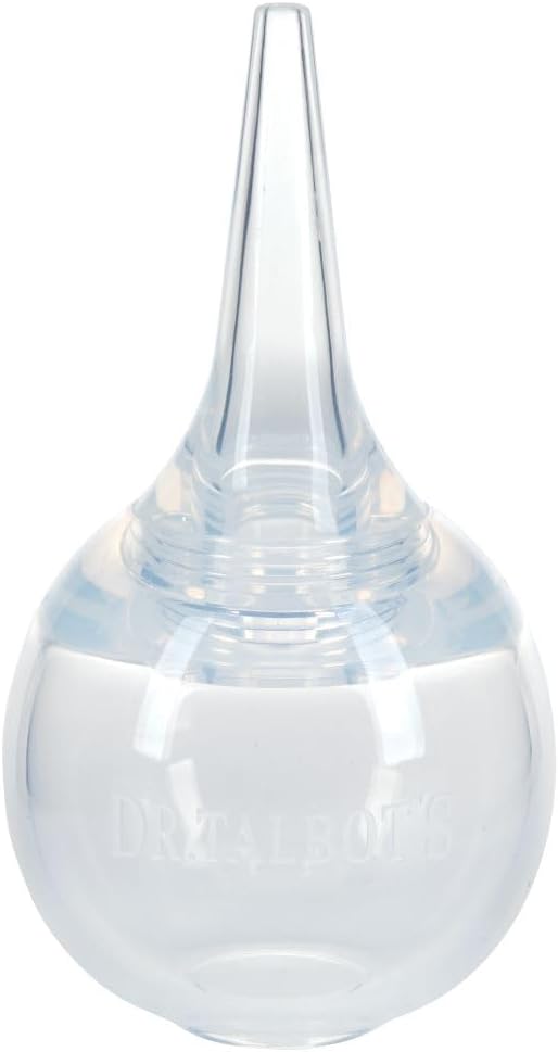 Dr. Talbot's Aspirador Nasal para Bebês - Silicone sem BPA - com Estojo para Armazenamento - Transparente