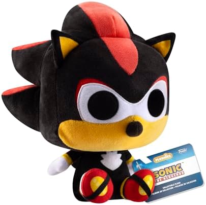 Funko Pop! Pelúcia: Sonic the Hedgehog - Shadow - Sonic the Hedgehog - Brinquedo de Pelúcia Colecionável - Ideia de Presente de Aniversário - Produto Oficial - Pelúcia para Crianças, Adultos e Namoradas