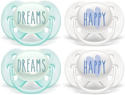 Philips Avent Chupeta Ultra Soft/Doux, 0-6 meses 2 peças
