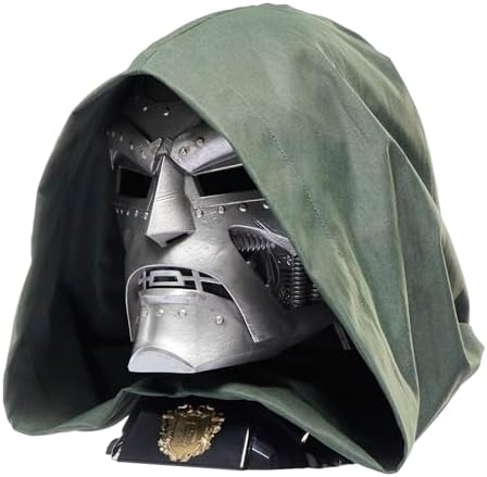 Capacete de RPG Premium do Doutor Destino da Série Marvel Legends, Prata