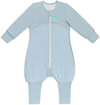 Love To Dream™ Macacão de dormir com pernas | Manga comprida, cobertor vestível leve | Edredom embutido | 1.0 Tog Ideal para primavera e verão (20–24°C) | Algodão lavável à máquina e zíper duplo