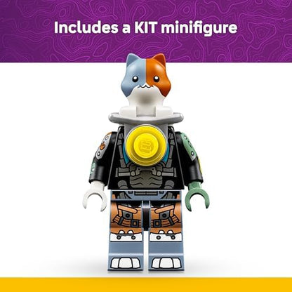 LEGO Fortnite KIT Brinquedo - Figura Interativa com Picareta Garra Poderosa e Roda Giratória para Decoração de Quarto Infantil - Presente Gamer para Meninos, Meninas e Adolescentes a partir de 12 Anos - 77081