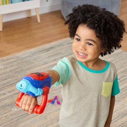 Marvel Homem-Aranha e Seus Incríveis Amigos – Lançador de Bolhas de Água com 3 Varinhas, Solução para Bolhas e Funil de Recarga – Brinquedo de Faz de Conta para Crianças a partir de 3 Anos