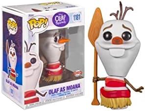 Funko Pop! Disney: Frozen - Olaf como Moana - Exclusivo da Amazon - Figura de Vinil Colecionável - Ideia de Presente - Produto Oficial - Brinquedos para Crianças e Adultos - Fãs de Filmes - Figura para Colecionadores