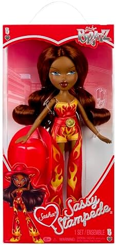 Bratz Sassy Stampede Sasha – Boneca Fashion Colecionável – Boneca em Estilo Cowgirl (Western) com Roupa e Acessórios