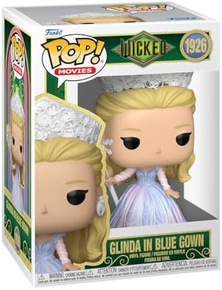 Funko POP! Filmes: Wicked: Para o Bem - Glinda de Vestido Azul - Wicked - Figura Colecionável de Vinil - Ideia de Presente - Produto Oficial - Brinquedos para Crianças e Adultos - Fãs de Filmes - Figura para Colecionadores