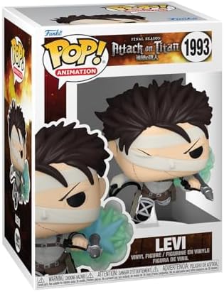 Funko Pop! Animation: Attack on Titan - Levi Ackerman - (SP-1) - Figura de Vinil Colecionável - Ideia de Presente - Produto Oficial - Brinquedos para Crianças e Adultos - Fãs de Anime - Figura para Colecionadores